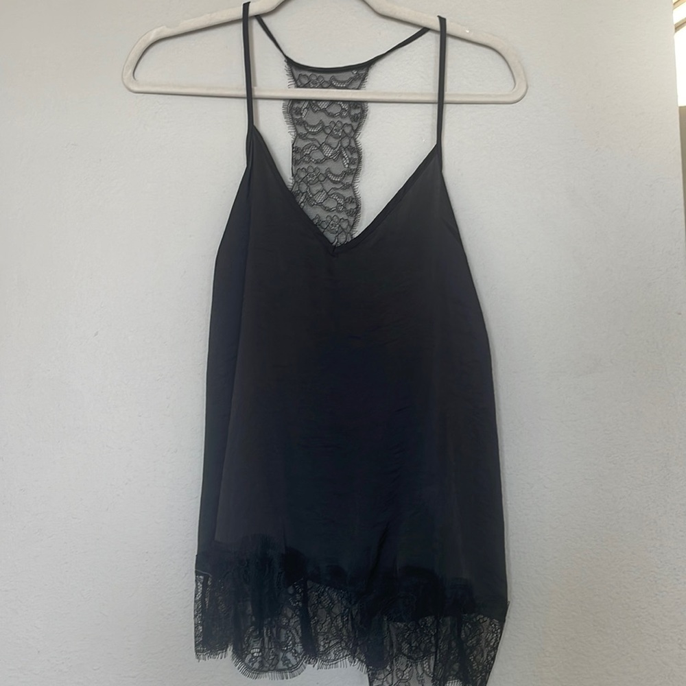 Skylar and Jade black lace detailed camisole